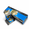 Rolled Gold Lights King Size Cigarettes pack and box with natural tobacco branding